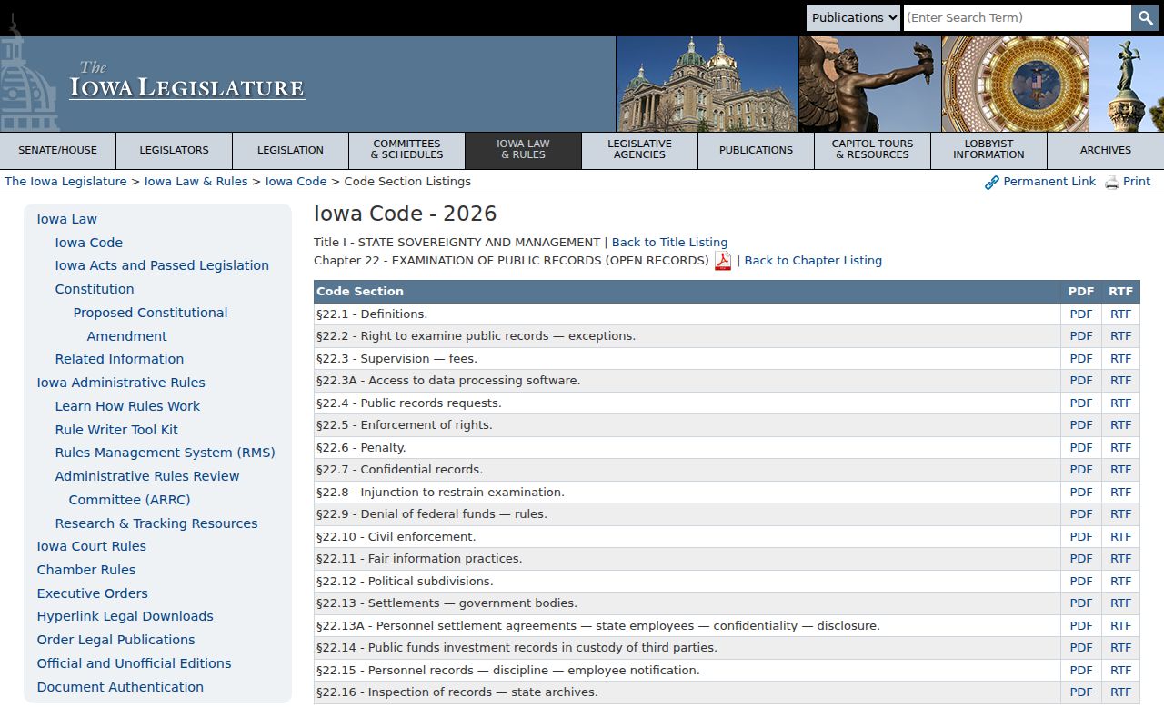 Greene County arrest warrant access under Iowa public records law