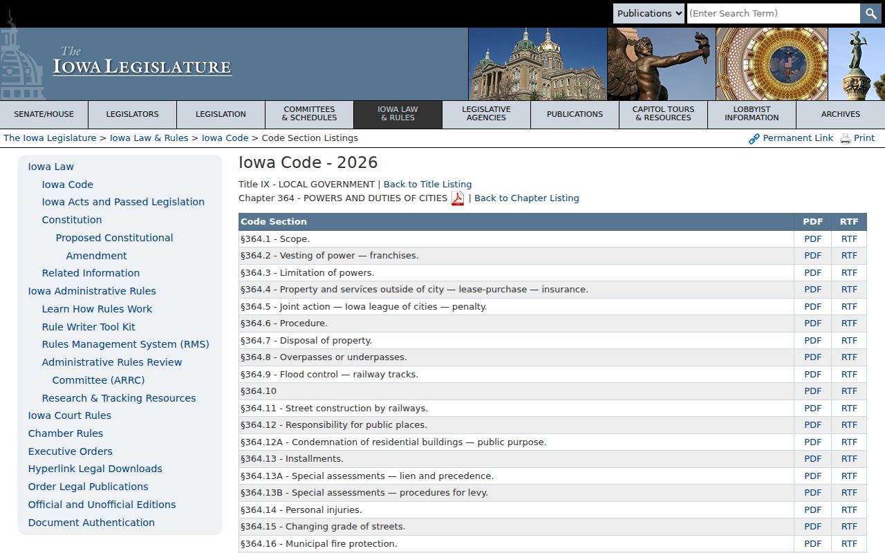Greene County municipal court warrant and Iowa municipal infraction law