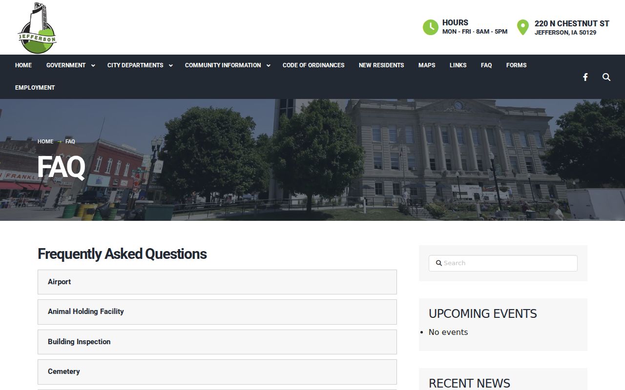 Jefferson law enforcement and courthouse contact information